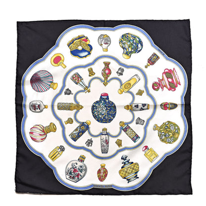 Hermes Silk Qu' Importe Le Falcon Pocket Square 1 of 4