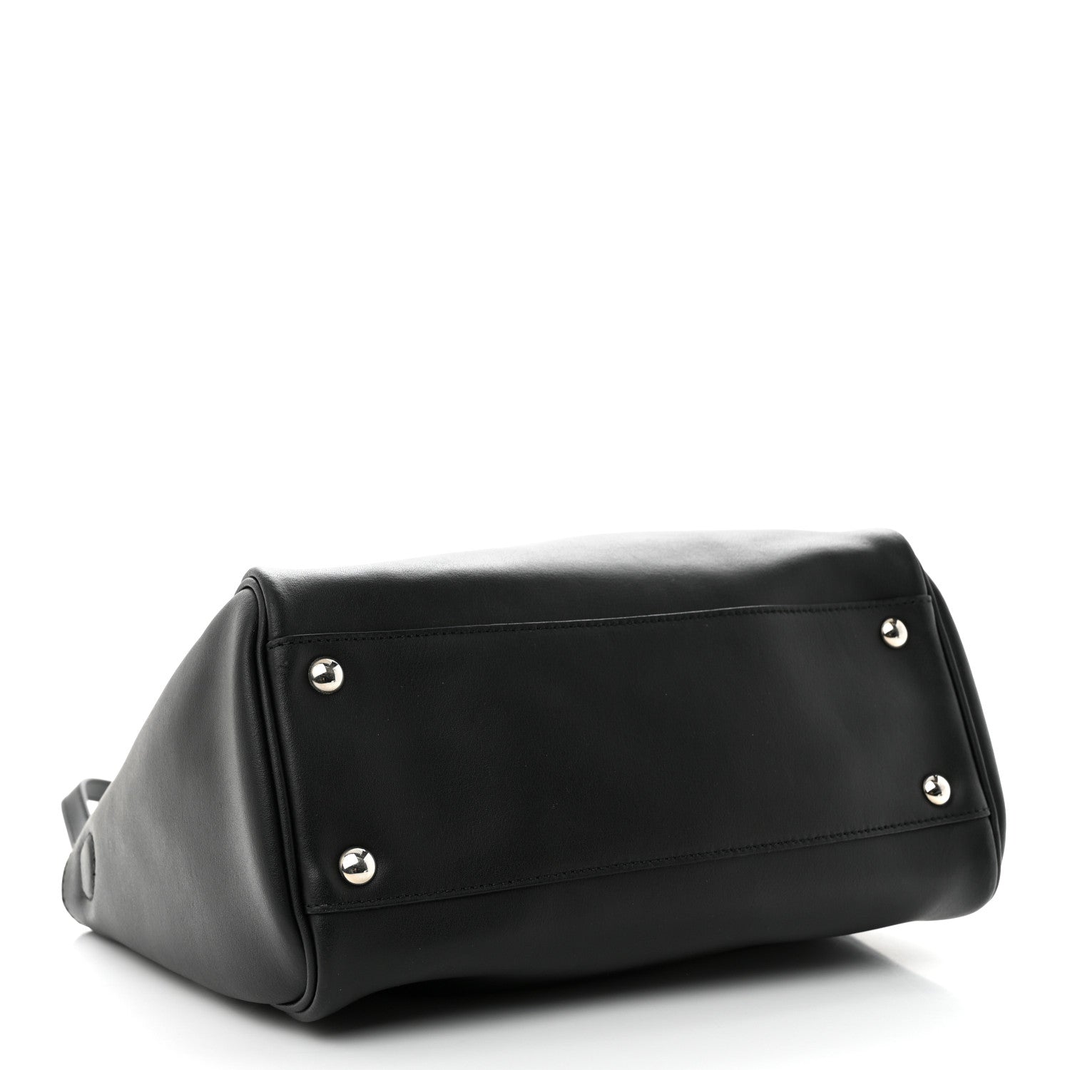 Salvatore Ferragamo Calfskin Double Handle Small Nolita Satchel Black 4 of 15