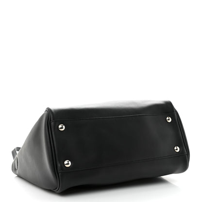 Salvatore Ferragamo Calfskin Double Handle Small Nolita Satchel Black 4 of 15