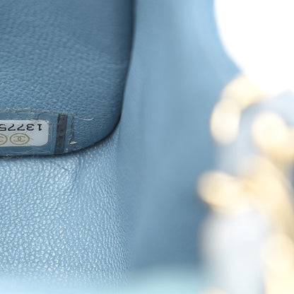 Chanel Lambskin Degrade Quilted Mini Square Flap Light Blue 7 of 16