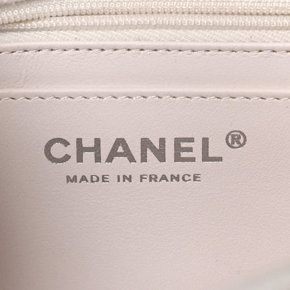 Chanel Denim Printed Fish Quilted Mini Rectangular Flap White Multicolor 6 of 10