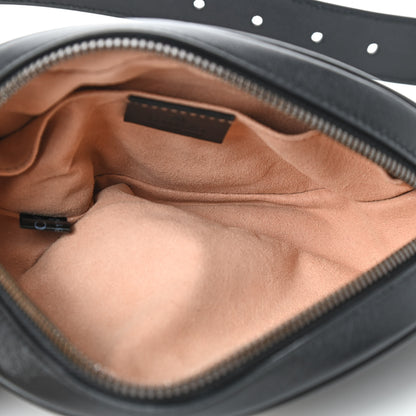 Gucci Calfskin Matelasse GG Marmont Belt Bag 75 30 Black 5 of 9