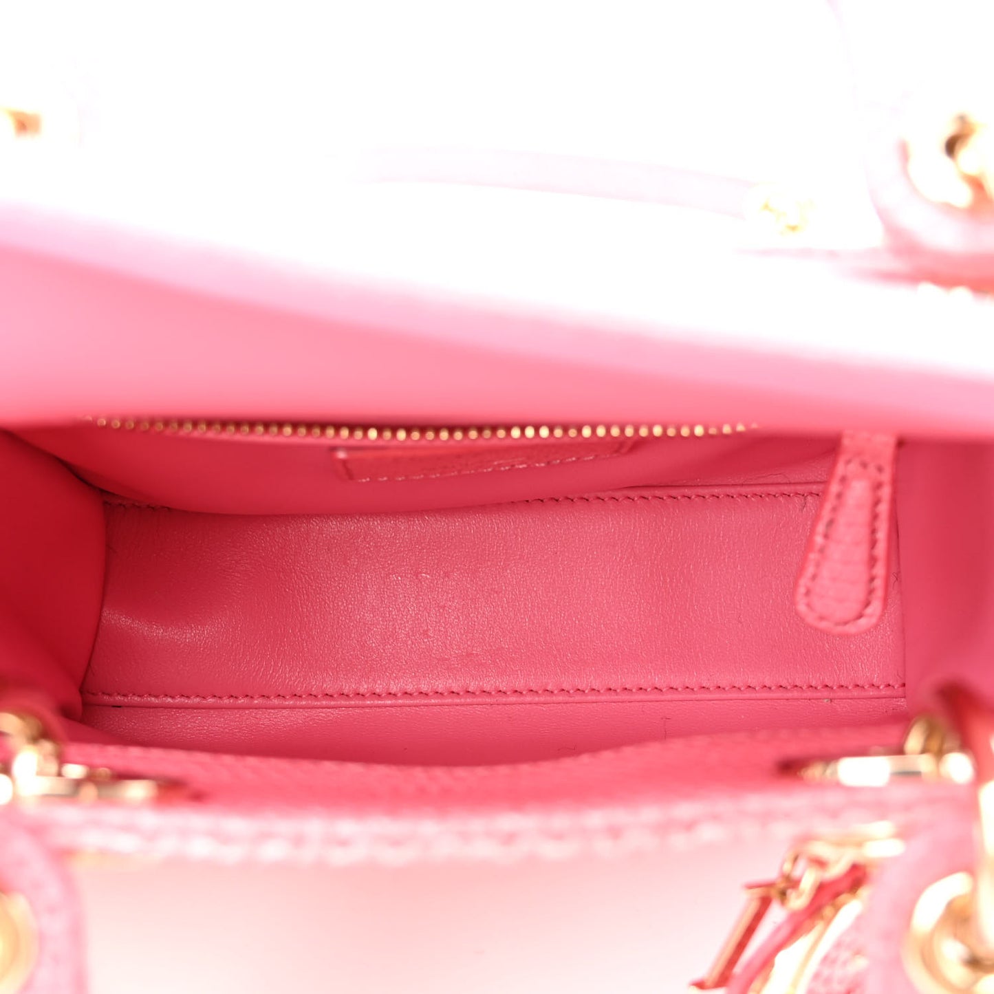 Lizard Mini Lady Dior Pink