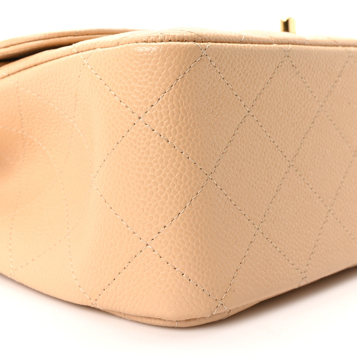 Chanel Caviar Quilted Jumbo Double Flap Beige 9 of 10