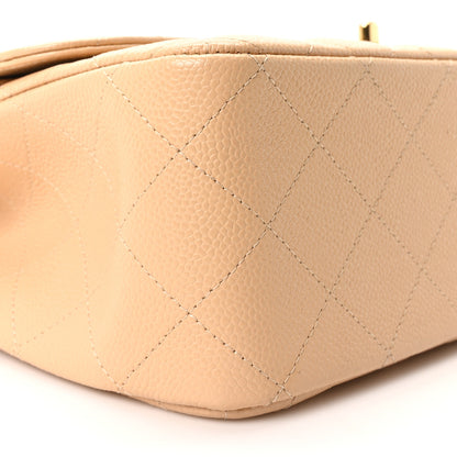 Chanel Caviar Quilted Jumbo Double Flap Beige 9 of 10