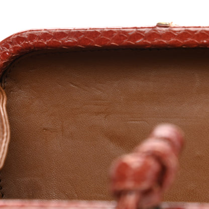 Bottega Veneta Ayers Goatskin Intrecciato Knot Clutch Brown 6 of 8