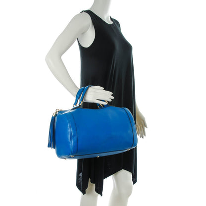 Gucci Calfskin Medium Soho Boston Riviera Blue 2 of 7