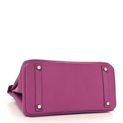 Hermes Chevre Mysore Birkin 30 Cyclamen 4 of 17