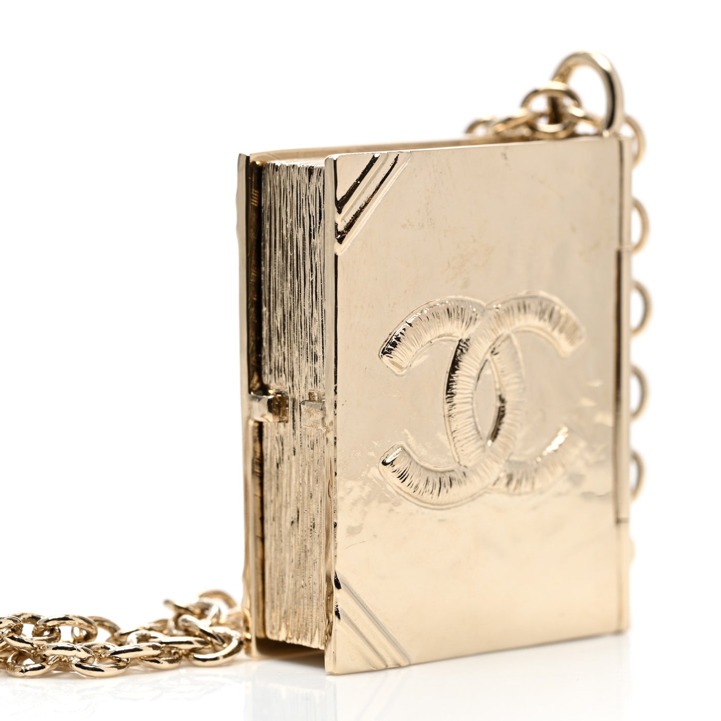Metal Long Necklace Gold Black