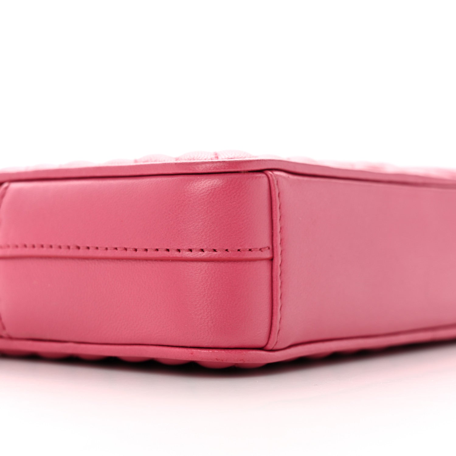 Prada Nappa Impunture Diagramme Mini Double Zip Chain Crossbody Bag Peonia 10 of 15