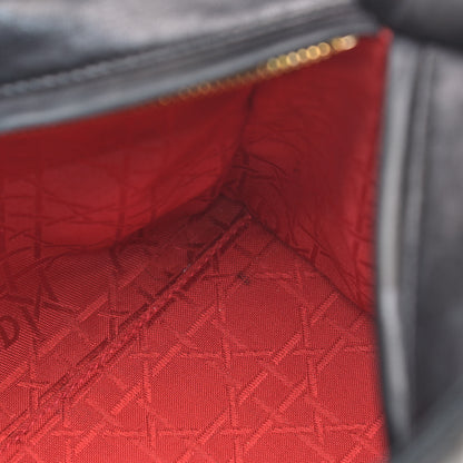 Christian Dior Lambskin Cannage Medium Lady Dior Black 19 of 19