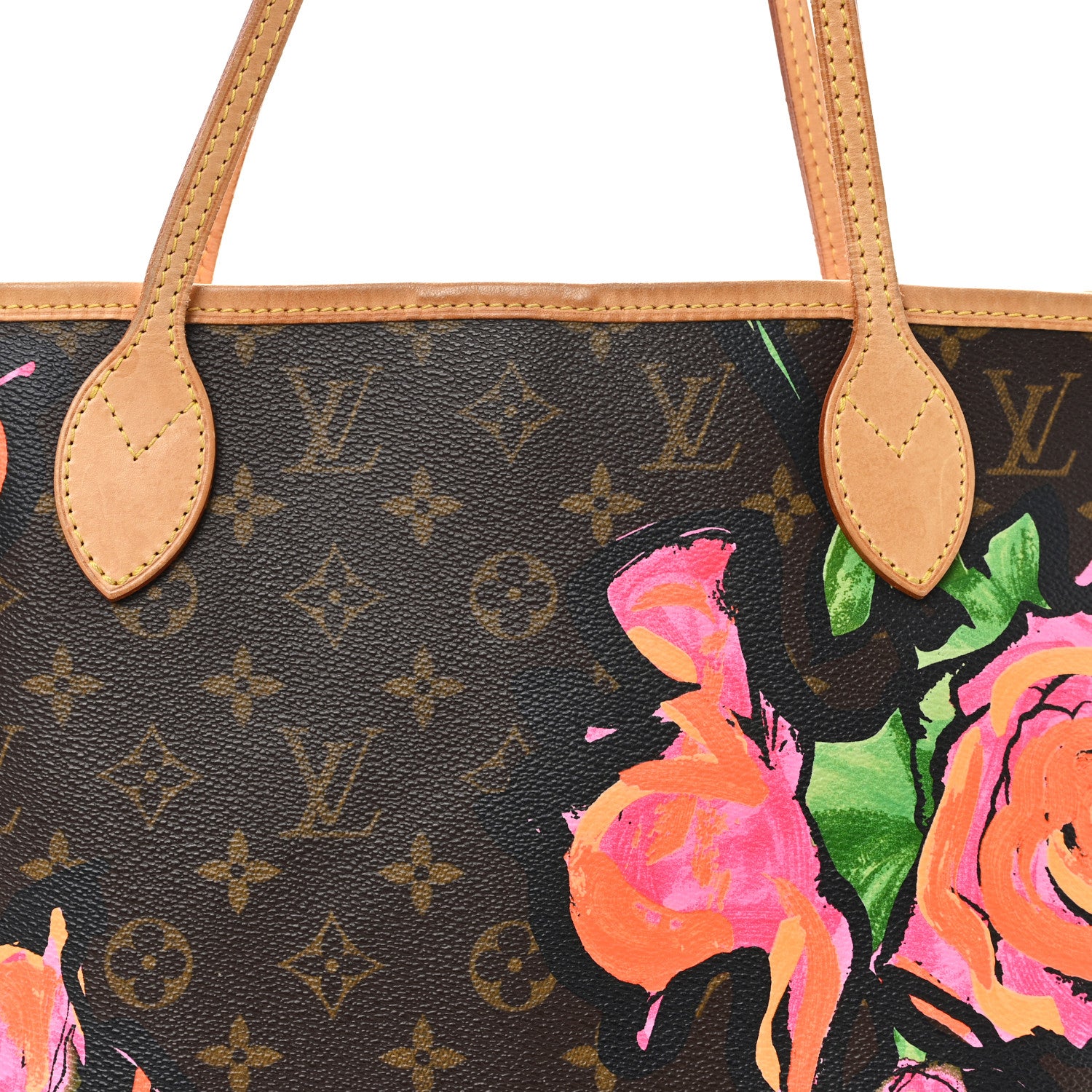 Louis Vuitton Monogram Roses Neverfull MM 8 of 10