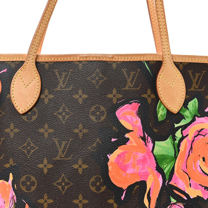 Louis Vuitton Monogram Roses Neverfull MM 8 of 10