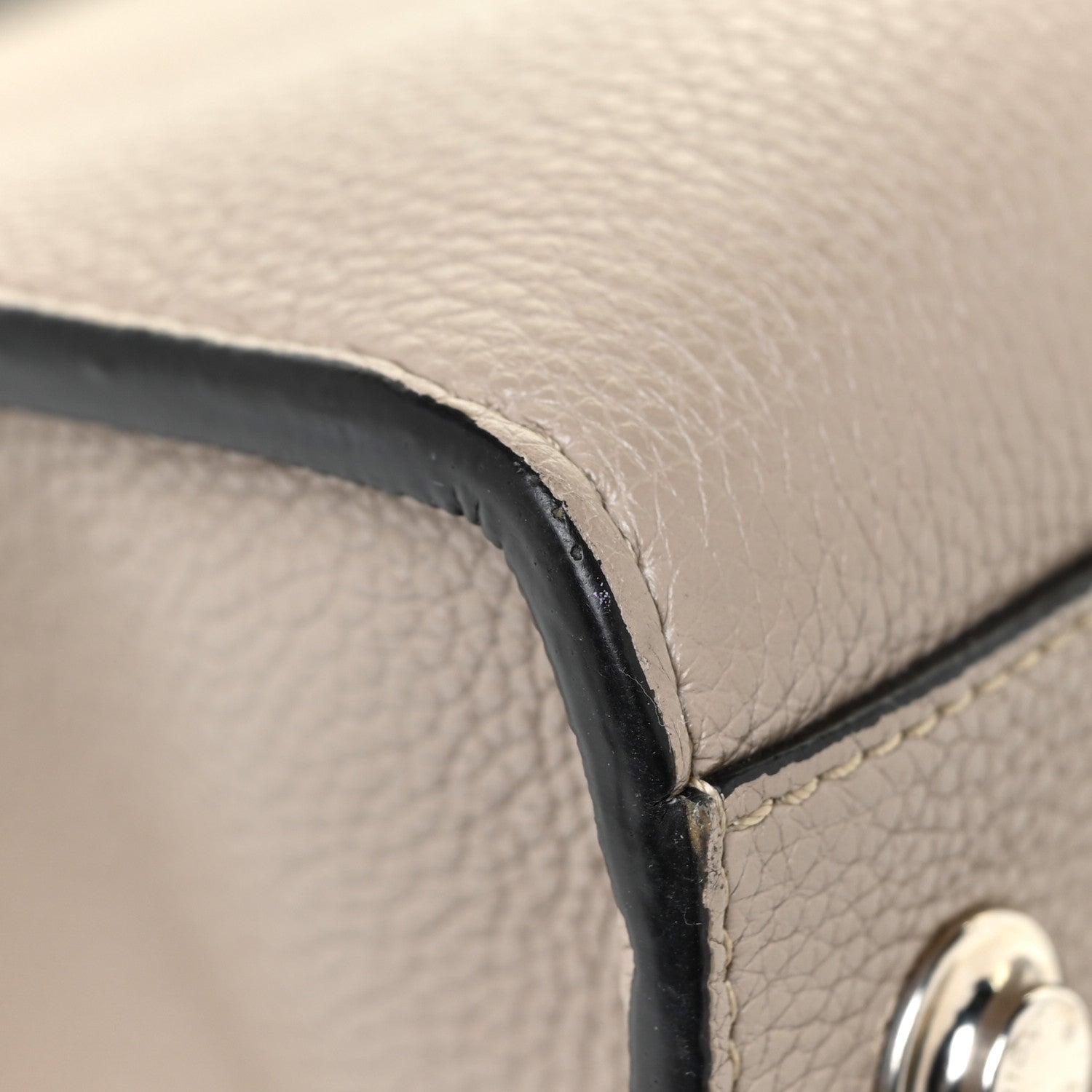 Louis Vuitton Taurillon City Steamer MM Black Beige 12 of 22