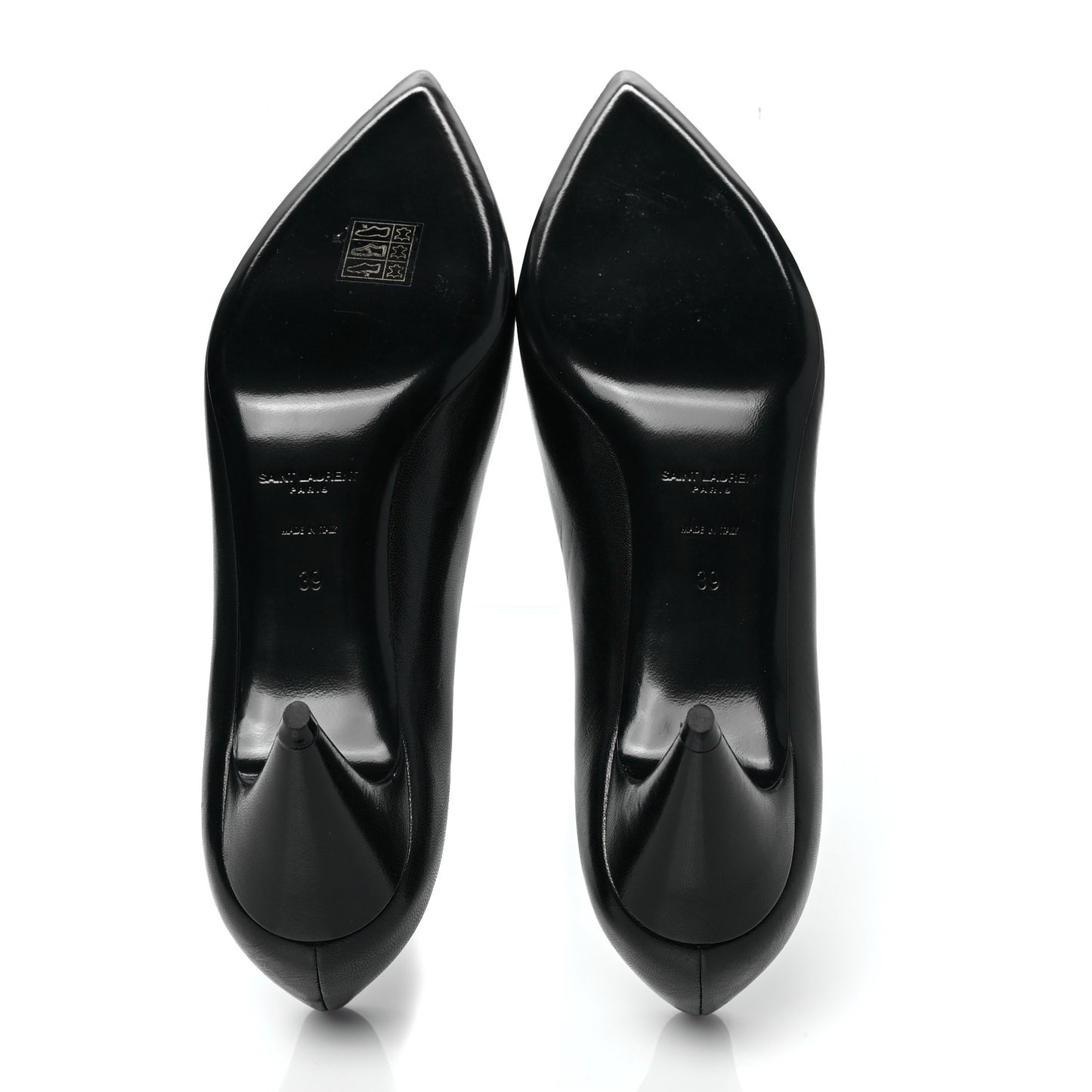 Calfskin Bow Anais Pumps 39 Black Navy