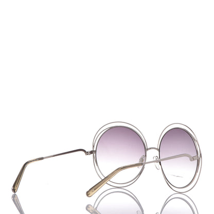 Chloe Oversize Round Carlina Oversized Round Sunglasses CE114S Silver 4 of 7