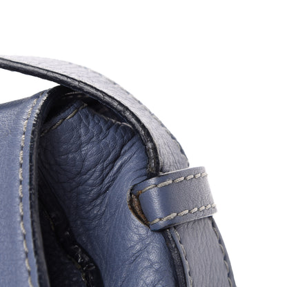 Chloe Calfskin Medium Marcie Round Crossbody Bag Street Blue 12 of 14