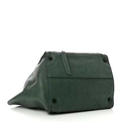 Celine Calfskin Medium Phantom Luggage Emerald 3 of 9