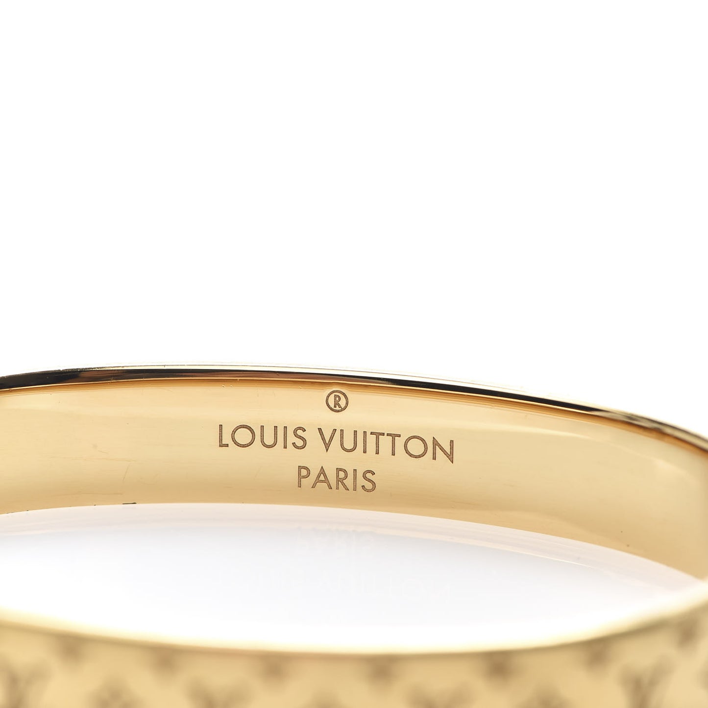 Brass Monogram Nanogram Cuff S Gold