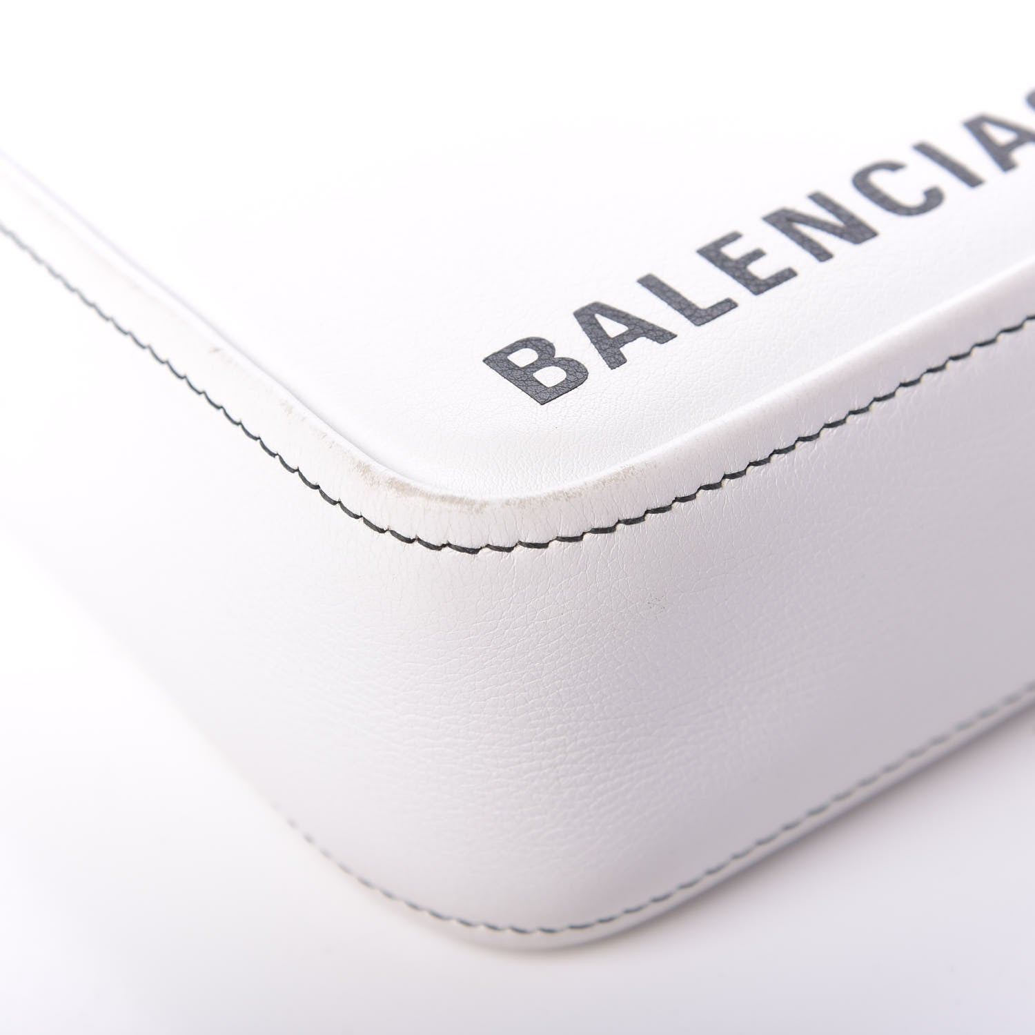 Balenciaga Calfskin XS Triangle Duffle White 10 of 17