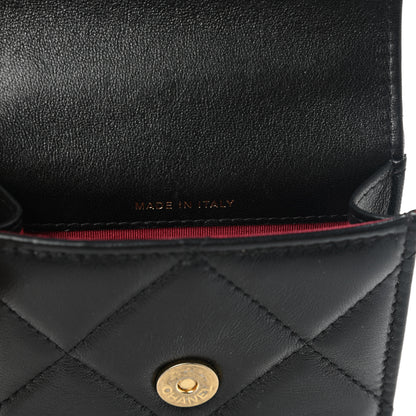 Chanel Lambskin Quilted Chanel 19 Phone Holder With Chain Black 7 of 11