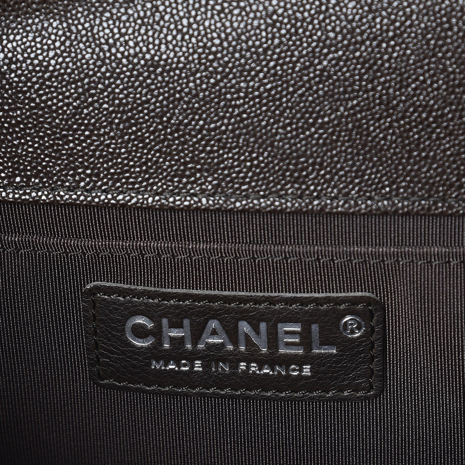 Chanel Caviar Quilted Medium Boy Flap Brown 6 of 8