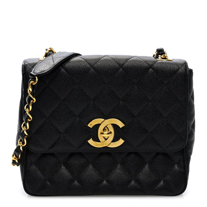 Chanel Caviar Quilted XL Single Flap Black 1 of 10