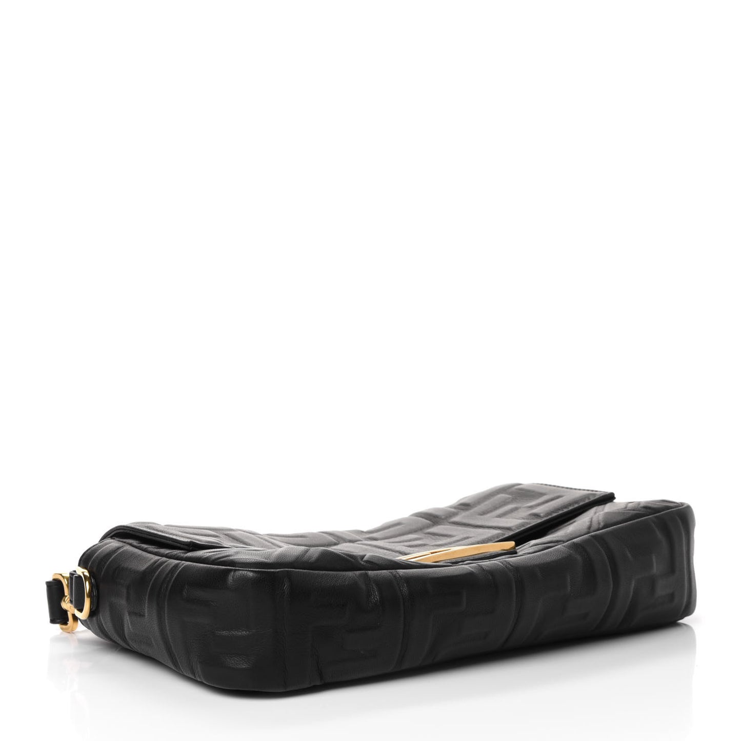 Nappa FF 1974 Embossed Baguette Black
