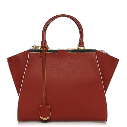Fendi VItello Petite 3Jours Tote Sienna Milk 1 of 6