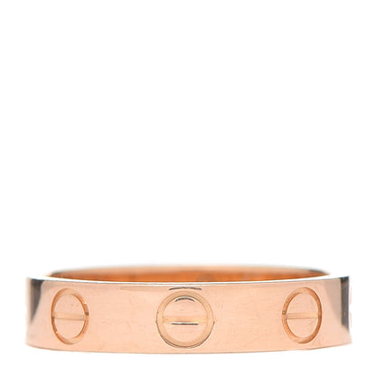 Cartier 18K Pink Gold 3.5mm LOVE Wedding Band Ring 46 3.75 1 of 4