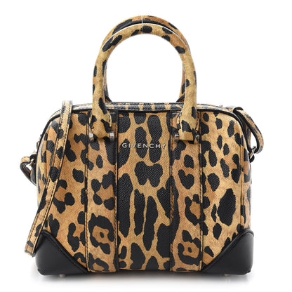 Givenchy Grained Calfskin Leopard Print Micro Lucrezia 1 of 9