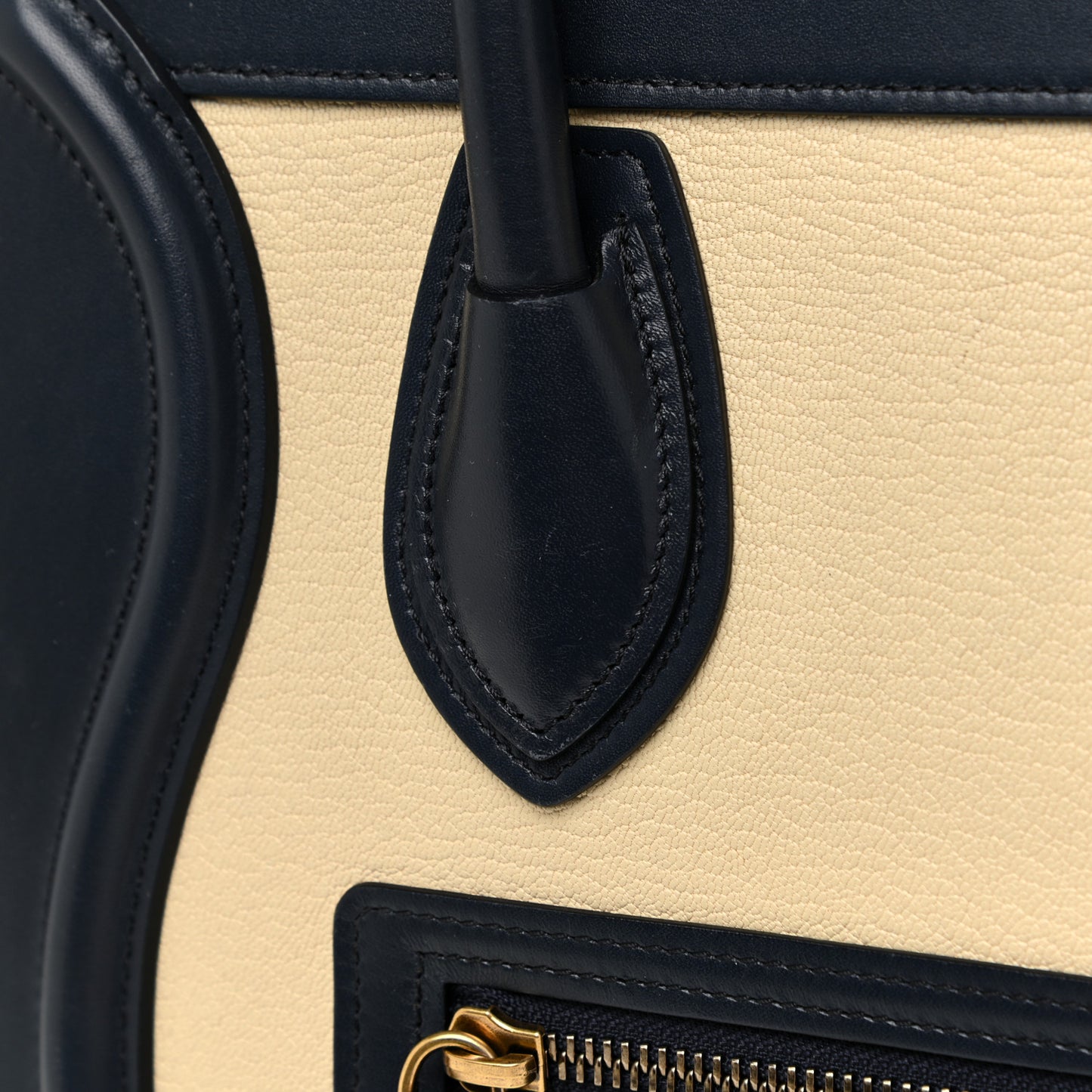 Goatskin Smooth Calfskin Micro Tri-Color Luggage Firefly