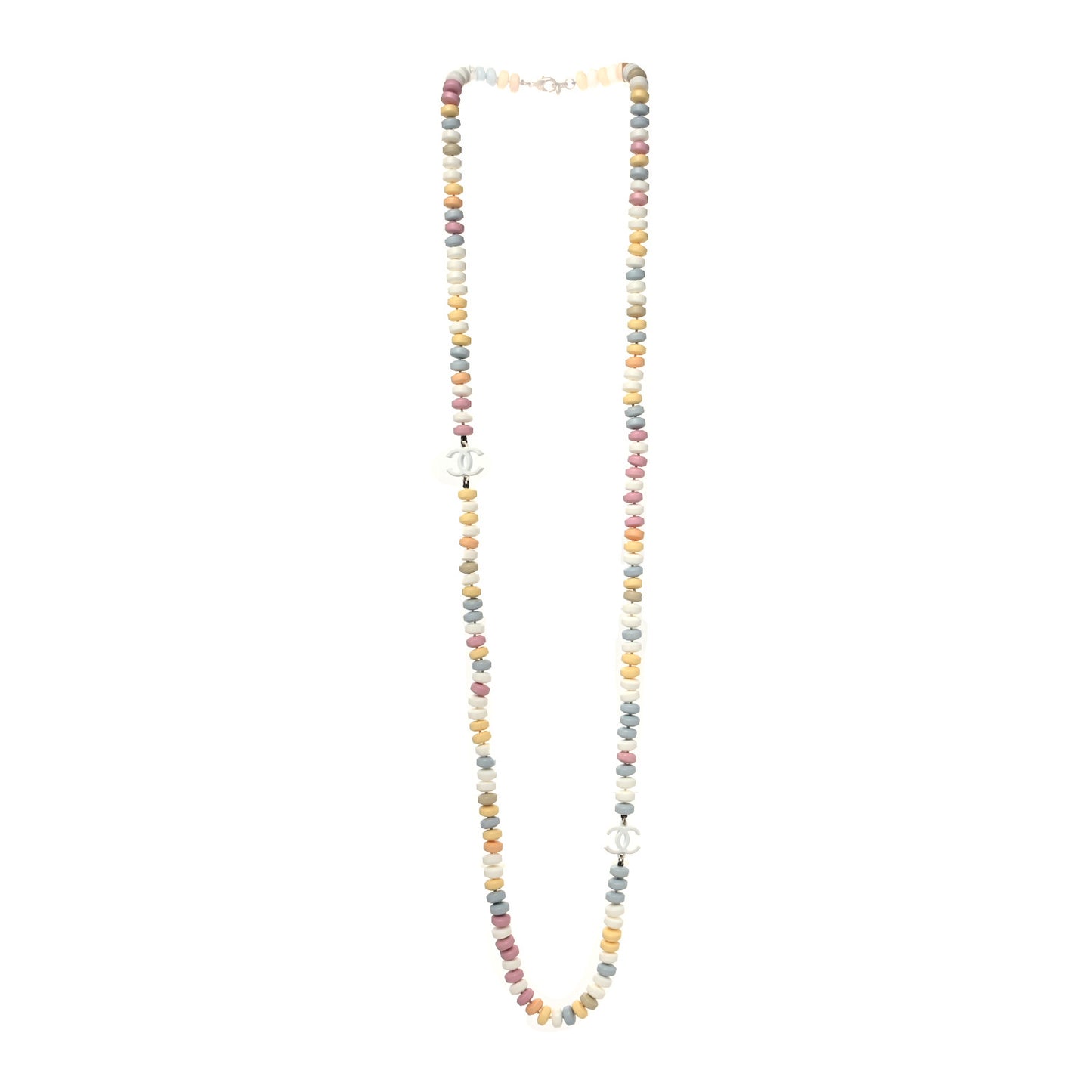 Candy CC Double Strand Necklace Multicolor