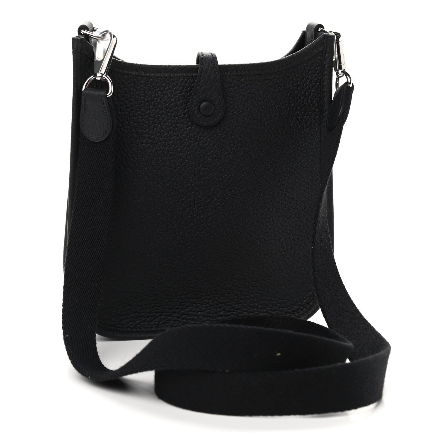 Hermes Taurillon Clemence Evelyne TPM Black 3 of 9