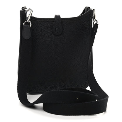 Hermes Taurillon Clemence Evelyne TPM Black 3 of 9