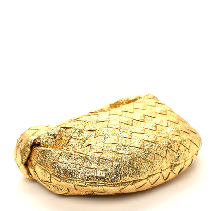 Bottega Veneta Metallic Nappa Intrecciato Mini Jodie Gold 4 of 10