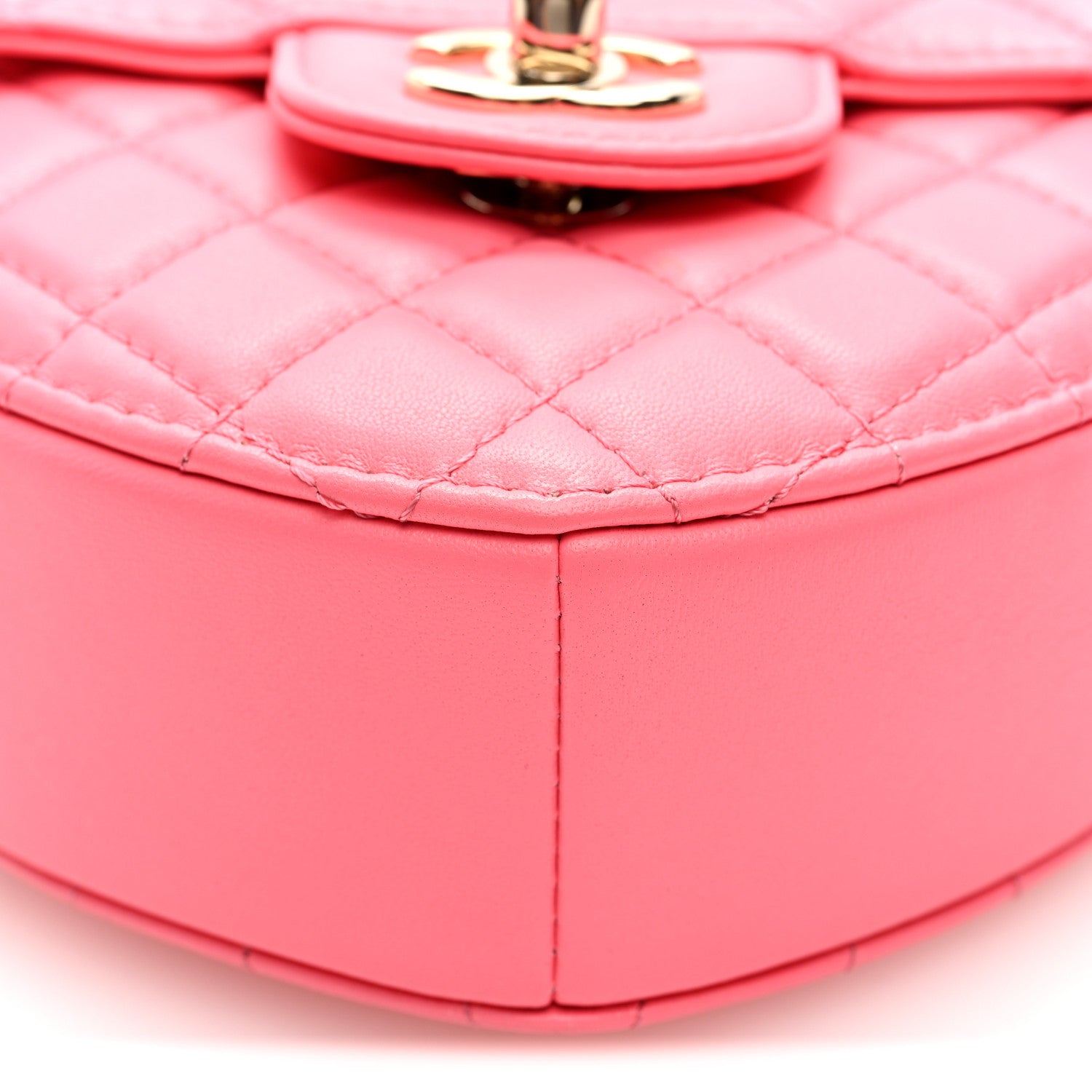 Chanel Lambskin Quilted CC In Love Heart Bag Pink 9 of 9