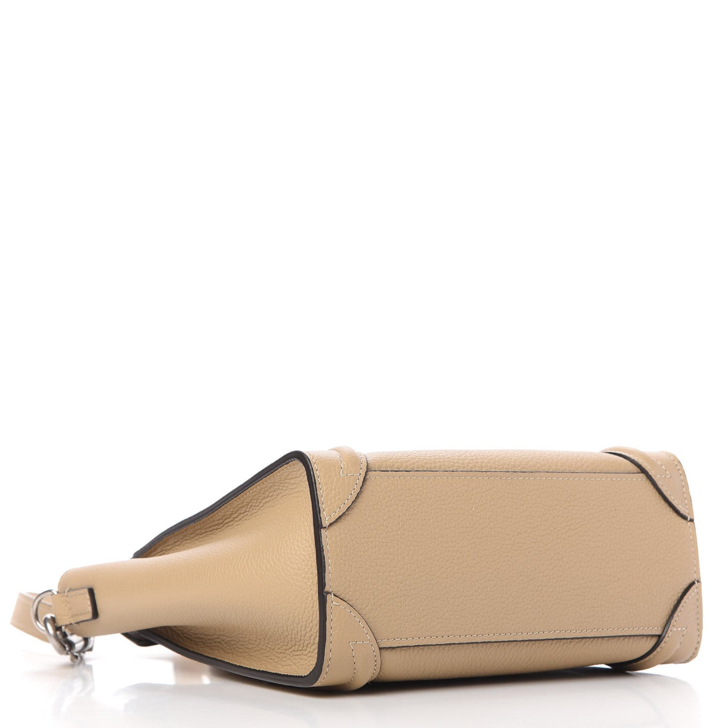 Drummed Calfskin Nano Luggage Dune