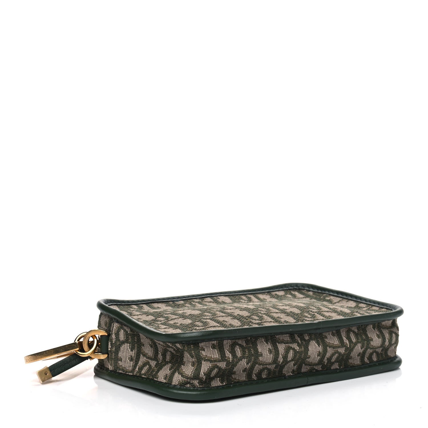 Christian Dior Oblique Diorquake Clutch Green 3 of 5