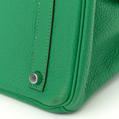 Hermes Taurillon Clemence Birkin 30 Menthe 12 of 14