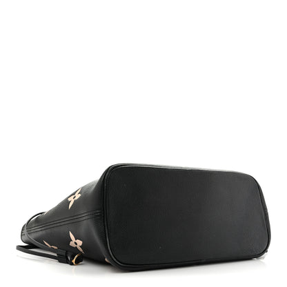 Louis Vuitton Empreinte Monogram Giant Neverfull MM Black Beige 4 of 13