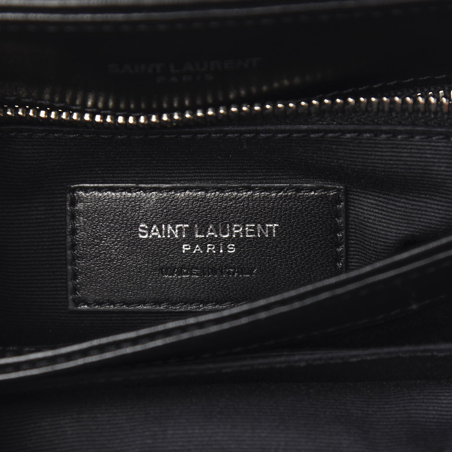 Saint Laurent Calfskin Y Quilted Monogram Toy Loulou Crossbody Bag Black 7 of 8