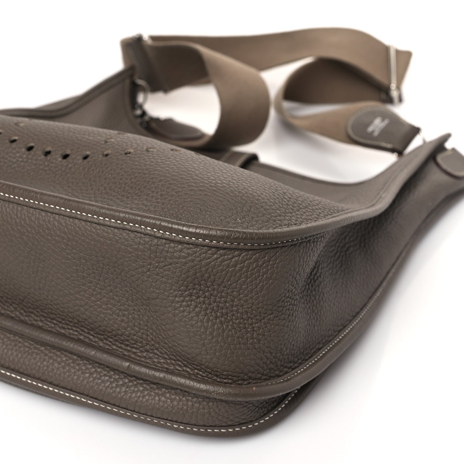 Hermes Taurillon Clemence Evelyne III GM Etoupe 9 of 9