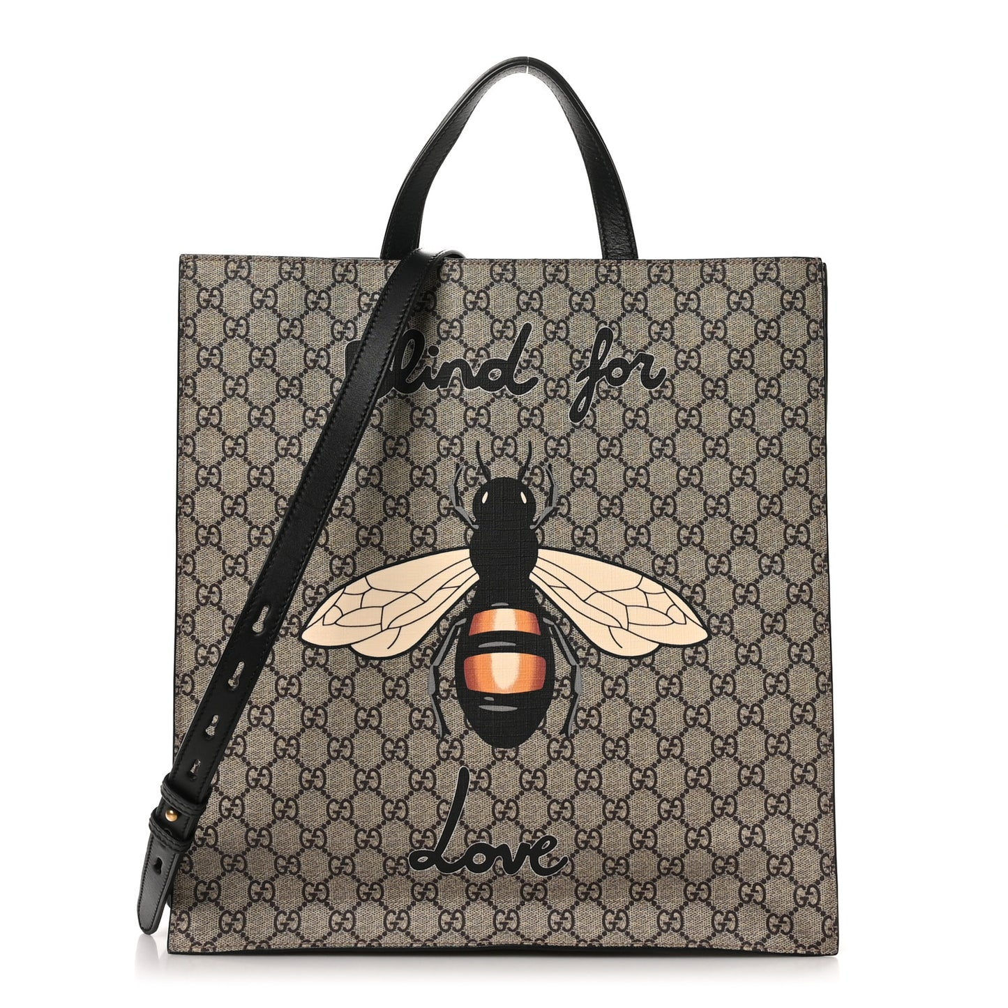 GG Supreme Monogram Blind for Love Vertical Tote