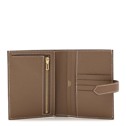 Hermes Epsom Bearn Compact Wallet Etoupe 5 of 7
