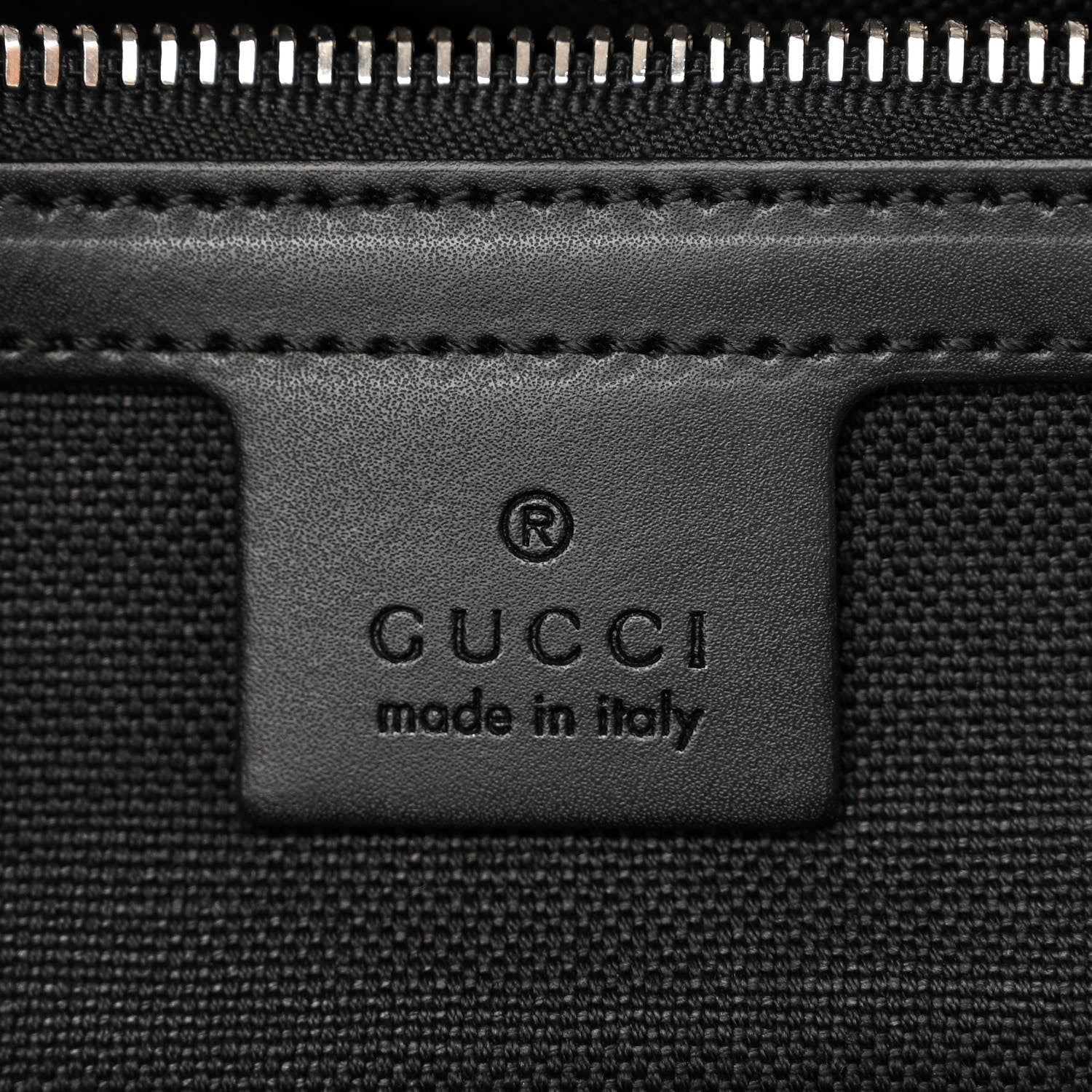 Gucci GG Supreme Monogram Appia Calfskin Web Flat Messenger Bag Black Grey 6 of 11