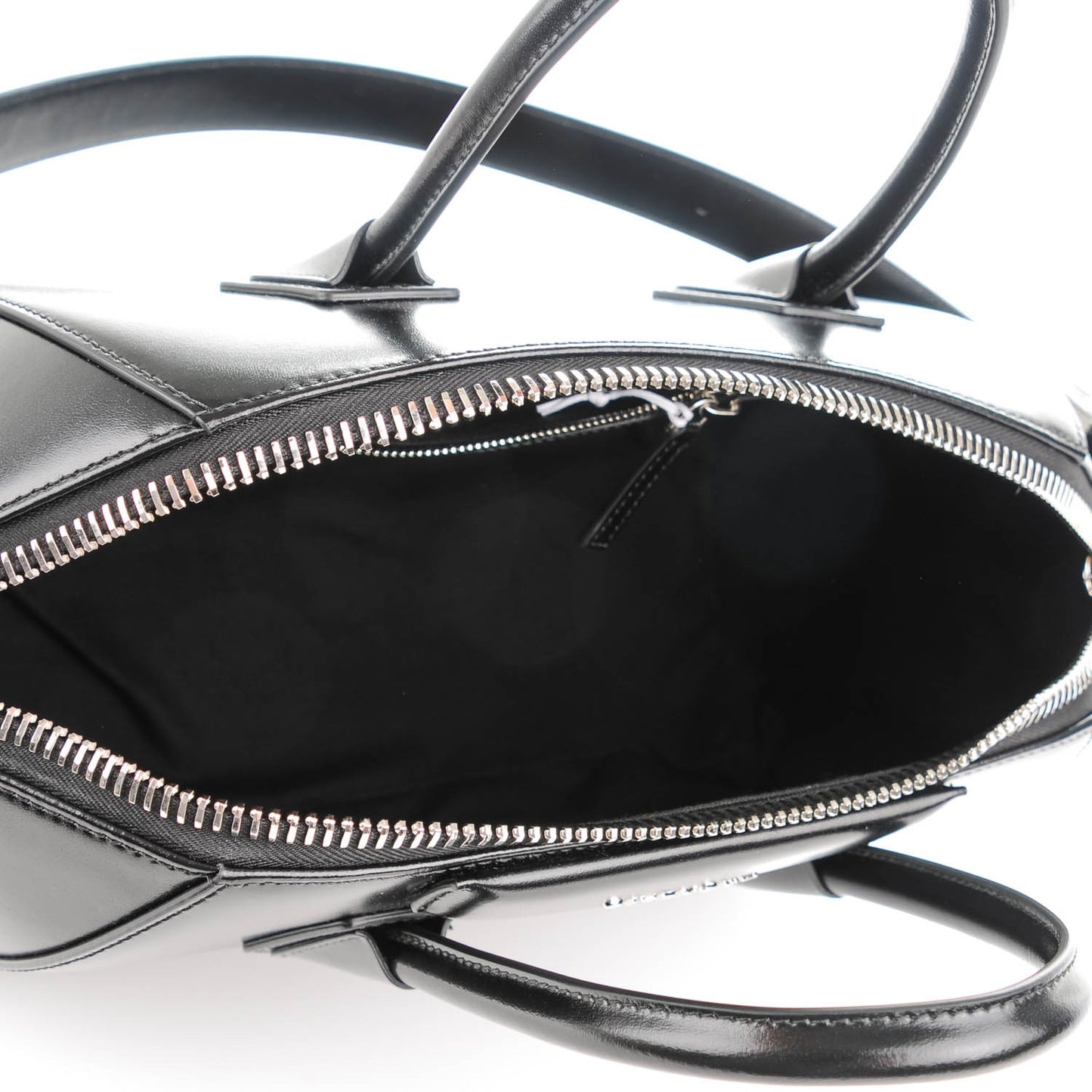 Shiny Lord Calfskin Medium Antigona Black