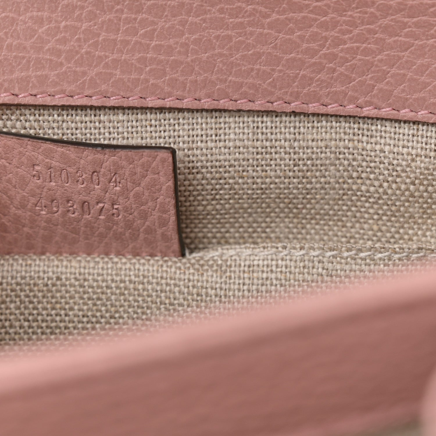 Gucci Dollar Calfskin Small Interlocking G Shoulder Bag Soft Pink 8 of 11