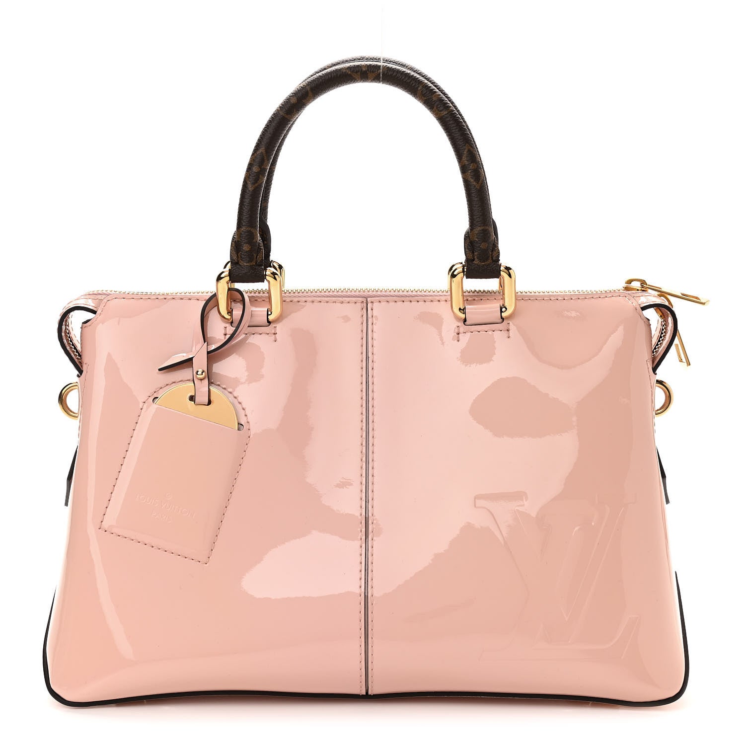 Louis Vuitton Patent Calfskin Miroir Tote Rose Ballerine 1 of 9