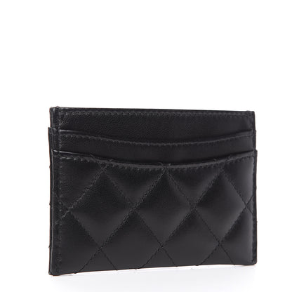 Chanel Lambskin Quilted Card Holder Black 2 of 7